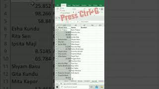 Split Name and Number in Excel #excel #excelvideo #trick #short #split #shortvideo #microsoftexcel