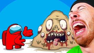 Funniest POU Animations! Crewmates vs Pou Among Us