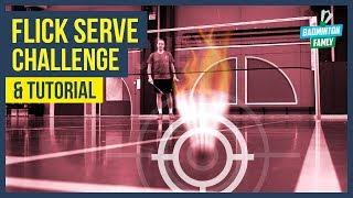FLICK SERVE Tutorial, Doubles and Singles, Badminton