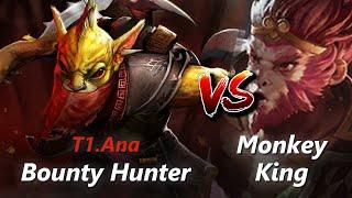 Ana offlane Bounty Hunter vs Monkey King/Silencer | First 10 minutes