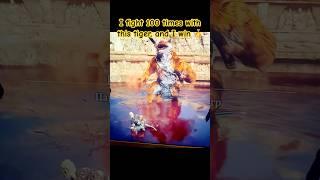 I fight 100 times with this tiger, and I won himBlack Myth: Wukong