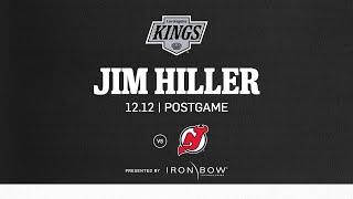 Head Coach Jim Hiller | 12.12.24 LA Kings Lose to New Jersey Devils | Postgame Media