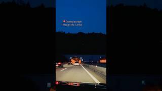 Driving at night through the Tunnel #short #switzerland #travel #driving #tunnel #schweiz