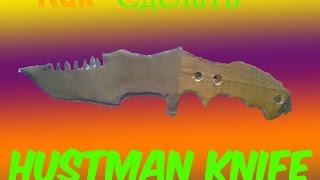 Как сделать Охотничий нож (CS GO) из дерева и стали / How to make a Hunting knife (CS GO) !