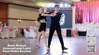 Basic Bronze International Latin Paso Doble Routine by Mikhail Kolosov & Elina Semka