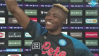 Udinese-Napoli 1-1 post partita SCUDETTO + Intervista Osimhen parte 4