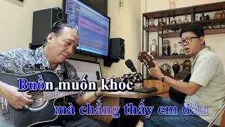 Ga Chiều Phố Nhỏ -  KARAOKE  Tone Nam Guitar C