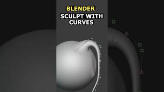 Blender: Sculpt With Curves #3d #blender #blender3d #tutorial