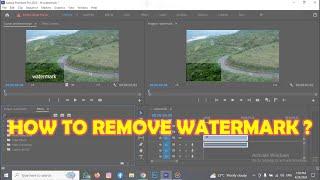 How to remove watermark from video in premiere pro | how to remove logo in video | remove object