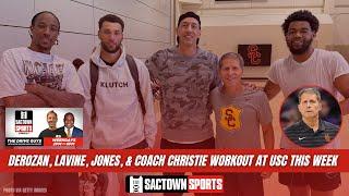 Eric Musselman shares insight about the group of Kings players training on USC's campus