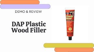 How to Use DAP Plastic Wood Filler - Demo and Step by Step #diy #woodworking #woodfiller