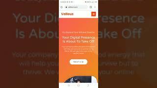 Mobile View of valleue.com