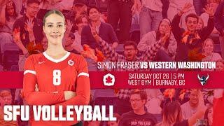 SFU Volleyball: Red Leafs vs Western Washington - October 26th, 2024