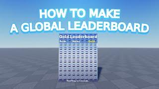 How To Make a Global Leaderboard