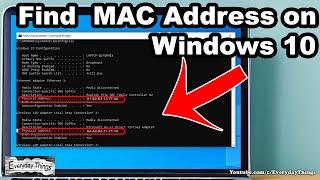 How to Find Mac Address on Windows 10