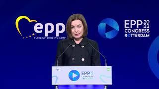 Maia Sandu, President of Moldova (Rotterdam Congress)