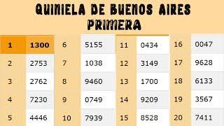 Quinielas Primera y matutina de La Ciudad y Buenos Aires, Sábado 21 de Enero