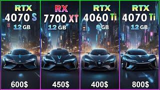 RTX 4070 Ti vs RTX 4070 SUPER vs RX 7700 XT vs RTX 4060 Ti  Test in 50 games at 1440P