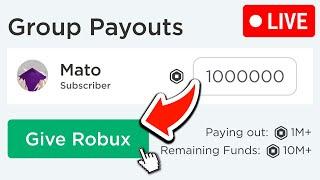  FREE 100,000 ROBUX GIVEAWAY LIVE! (Free robux) Robux Giveaway