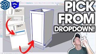 Adding DROPDOWN OPTIONS to Dynamic Components in SketchUp!