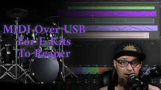 How to Route Midi from your Drum Module Over USB in Reaper