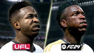 UFL vs EA Sports FC 24 - Graphics, Player Animation, Gameplay, Player Faces, etc. #ufl #fc24