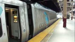 Amtrak Bombardier Acela Express #2023 departing Newark Penn Station