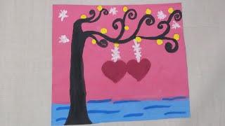 #Valentinesdaypainting#valentinesdaycard#Paintingideas