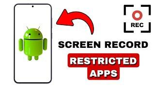 How to SCREEN RECORD Restricted Apps 2024 | FIX Black Screen Problem (Quick And Easy Tutorial)