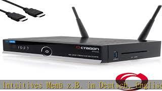 OCTAGON SF8008 4K UHD HDR HEVC Twin Sat Festplattenreceiver 2x DVB-S2X Multistream - E2 Linux Smart