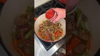 Sausage Peppers & Onions….easy dinner! #sausage #peppers #onions #fyp