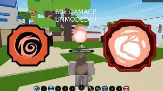 Scorch 3rd Move Does *60k+* Damage UNMODED!! | Shindo Life