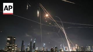 Interceptions in Tel Aviv after Iran missile attack on Israel