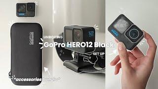 GoPro HERO12 Black + Accessories Bundle Unboxing + Set up