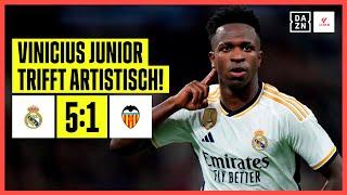 Rodrygo und Vini Jr. in Topform! Real zerlegt Valencia: Real Madrid - Valencia 5:1 | LaLiga | DAZN