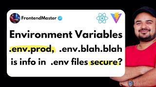 environment variables and how to use .env file in VITE with React App By Frontend Master #reactjs