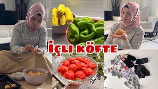 ACİL ÇIKIŞ KIYAFETİ  FAVORİMİZ KIYMALI ⁉️ TAM ÖLÇÜ İÇLİ KÖFTE  GÜNLÜK VLOG