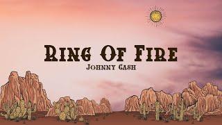 Johnny Cash - Ring Of Fire (Lyrics)