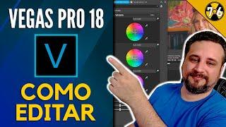 Como Editar Vídeo no Vegas PRO 18 - Tutorial para Iniciantes #1