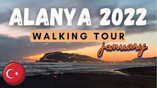 ALANYA 2022 | Sunny Day Walking Tour | Beach Road to City Center Turkey 