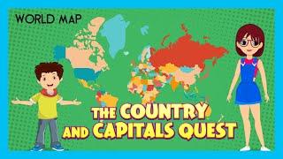 THE COUNTRY AND CAPITALS QUEST | TIA & TOFU | EDUCATIONAL VIDEO FOR KIDS