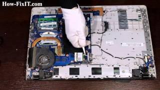 How to Wi-Fi card replacement on Samsung NP300E7A, NP300E7Z laptop