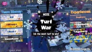 Splatoon 3 - FrostyFest 2025 - Open Battle - Shipshape Cargo Co. - Team Money vs. Team Experiences