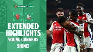 YOUNG GUNNERS SHINE! | Arsenal v Bolton Wanderers extended highlights