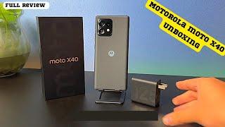 moto x40 black colour Unboxing | Motorola x40 hands on review 