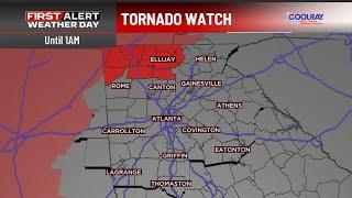 Tornado watch issued for several northwest Georgia counties