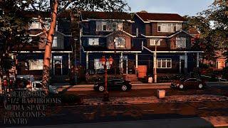 A REALISTIC FAMILY COASTAL SUBURBAN TOWNHOMES │ The Sims 4│THE EXIST SAVE FILE