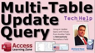 Microsoft Access Update Query: Values from Another Table to Normalize a Field. Plus add World Flags!