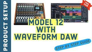 TASCAM Model12 Setup with Waveform Free V11