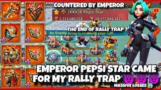 PEPSI STAR THE EMPEROR VS RALLY TRAP| #rallytraplordsmobile #rallytrap #lordsmobile